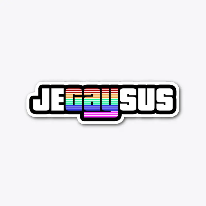 jeGaysus Logo 80's Arcade